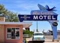 Blue Swallow Motel - Tucumcari, New Mexico Royalty Free Stock Photo