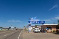The historic Blue Swallow Motel, along the US Route 66, in the city of Tucumcari