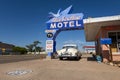 The historic Blue Swallow Motel, along the US Route 66, in the city of Tucumcari