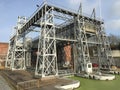 Historic boat lift at the Central Canal in Belgium