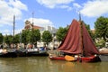 Historic boats in Wolwevershaven harbor