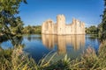 Historic Bodiam Castle in East Sussex, England Royalty Free Stock Photo