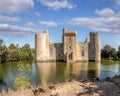 Historic Bodiam Castle in East Sussex, England Royalty Free Stock Photo