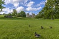 Historic Bodiam Castle in East Sussex Royalty Free Stock Photo