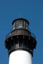 Historic Bodie Island Lighthouse at Cape Hatteras National Seashore on the Outer Banks of North Carolina.