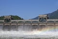 Historic Bonneville Dam Royalty Free Stock Photo
