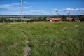 The historic Boothill Cemetery at Billings, Montana during a sunny day