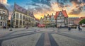 Historic Bremen Market Square in the Hanseatic City Bremen, Germany Royalty Free Stock Photo