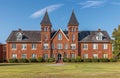 Historic Brick Building With Clock Tower