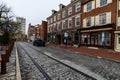 Historic Brick Buildings in Society Hill in Philadelphia, Pennsylvania Royalty Free Stock Photo