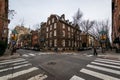 Historic Brick Buildings in Society Hill in Philadelphia, Pennsylvania