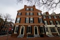 Historic Brick Buildings in Society Hill in Philadelphia, Pennsylvania Royalty Free Stock Photo