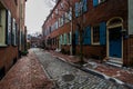 Historic Brick Buildings in Society Hill in Philadelphia, Pennsylvania