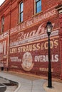 historic brick business billboards