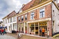 Historic Brick Houses in village of Elburg in the Netherlands