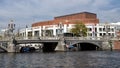 Historic bridge, The Blauwbrug, Amsterdam, Netherlands