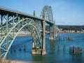 Historic bridge at Newport, Oregon Royalty Free Stock Photo