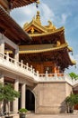 Historic Jingan Buddhist Temple in Shanghai, China