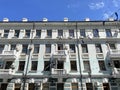 Vladivostok, Russia, August, 08, 2022. Historic building on Admiral Fokin Street in Vladivostok in summer. House 23A