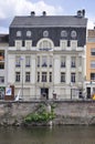 Historic Building along the Bank of Moselle River of Epinal City in Vosges Department of France