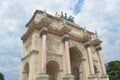 Historic building with beautiful art details, Arc de Triomphe du Carrousel