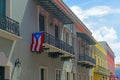 Historic building in Old San Juan, Puerto Rico Royalty Free Stock Photo