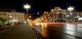 Historic building in the center of Moscow (Metropol Hotel) at night, Russia Royalty Free Stock Photo