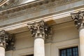 Historic building detail ,column, pillar, capital Royalty Free Stock Photo