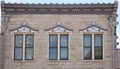 Historic Building Detail in Downtown Georgetown Texas Royalty Free Stock Photo