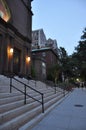 Washington DC, July 4th 2017: Historic Building entrance stairs by night from Washington District of Columbia USA