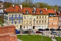 Historic building exterior.Barbican, Warsaw, Poland