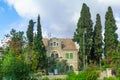 Historic building in The German Colony neighborhood, Jerusalem Royalty Free Stock Photo