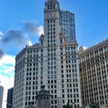 Beautiful historic building in downtown Chicago Royalty Free Stock Photo