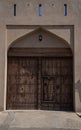 old door in ibri castle Royalty Free Stock Photo