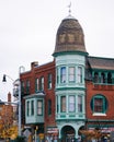 Historic building at the intersection of 25th & Charles Street in Charles Village, Baltimore, Maryland