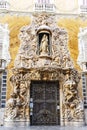 Historic building of the National Ceramics Museum Gonzalez Marti. The Palace of Marques de Dos Aguas in Valencia old