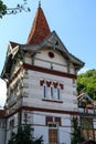 A historic building near of Bran Castle (Dracula\'s Castle). Transylvania. Romania Royalty Free Stock Photo