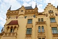 Historic building on Parizska street in Prague, Czech Republic