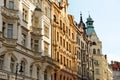 Historic building on Parizska street in Prague, Czech Republic