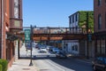 Woonsocket historic downtown, Rhode Island, USA