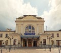 Historic building of the railway station in TarnÃÂ³w. June 2019