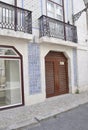 Lisbon, 18th July: Historic Building facade with azulejo ceramic on from Lisbon