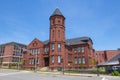 Historic buildings in downtown Worcester, MA, USA Royalty Free Stock Photo