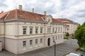 Historic building school located in the town center of Valtice, Czech Republic