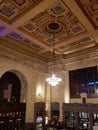 Historic building Union Station inside night view Kansas city Royalty Free Stock Photo