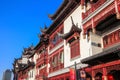 Historic building at Yu Garden in Shanghai. Yu yuan garden is a famous commercial street in Royalty Free Stock Photo