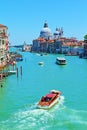 Beautiful Canale Grande historic Venice landmarks Italy