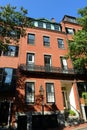 Historic Buildings on Beacon Hill, Boston, USA Royalty Free Stock Photo