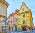 Historic buildings of Bethlehem Square, on March 5 in Prague, Czech Republic