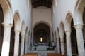 Historic buildings of Bevagna, Umbria, Italy: San Michele church interior Royalty Free Stock Photo